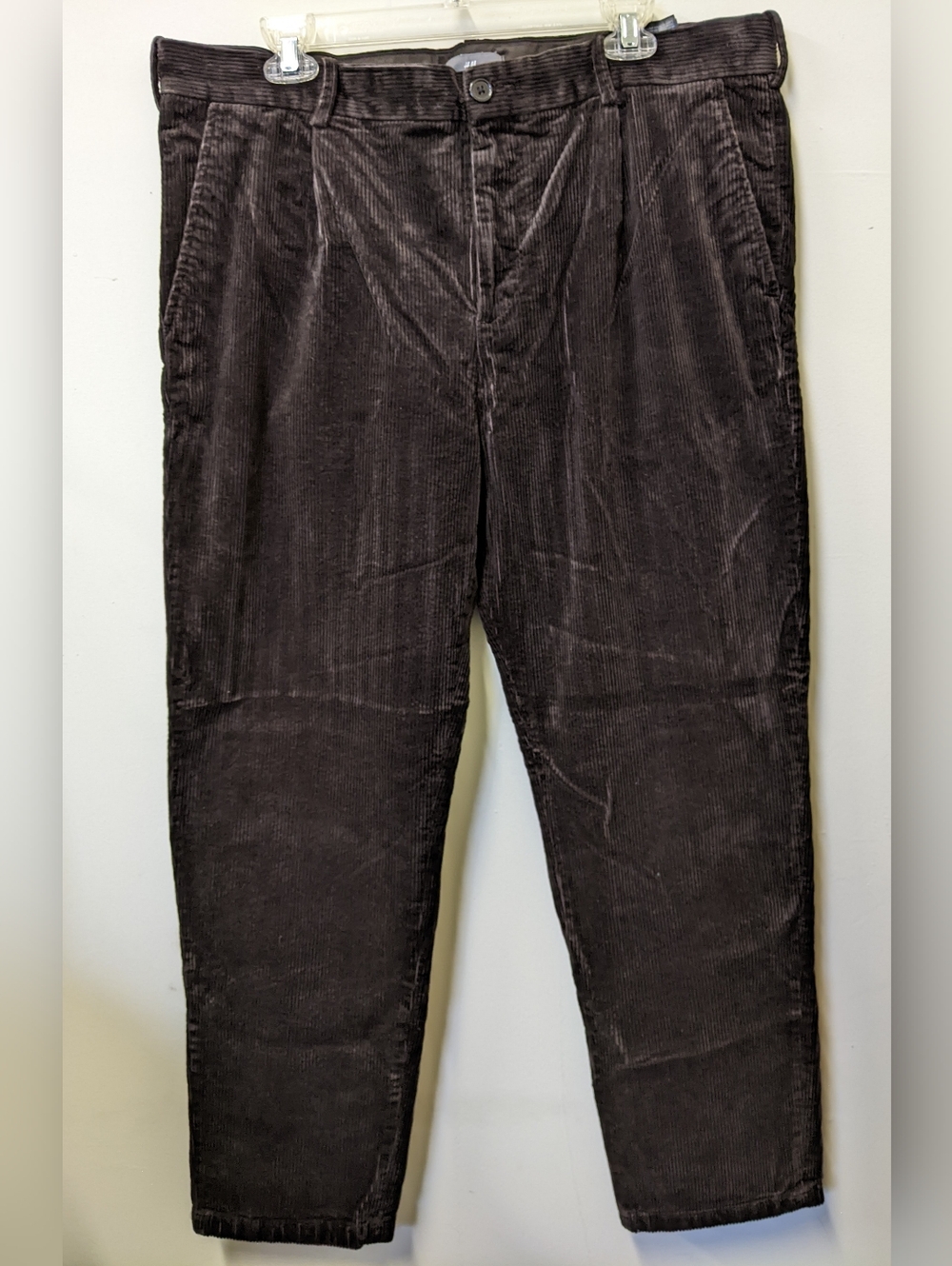 H&M Men's Corduroy Pants - Dark Brown - Used Great Condition